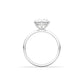 Round Solitaire 6 Claw Setting Moissanite Engagement Ring - Moissanite Engagement Rings