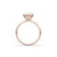 Round Solitaire 6 Claw Setting Moissanite Engagement Ring - Moissanite Engagement Rings