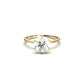 Round Solitaire 6 Claw Setting Moissanite Engagement Ring - Moissanite Engagement Rings