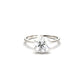 Round Solitaire 6 Claw Setting Moissanite Engagement Ring - Moissanite Engagement Rings