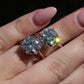 Round Solitaire 6 Claw Setting Moissanite Engagement Ring - Moissanite Engagement Rings