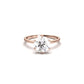 Round Solitaire 6 Claw Setting Moissanite Engagement Ring - Moissanite Engagement Rings
