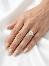 Sage: Round Solitaire 6 Claw Setting Diamond Engagement Ring