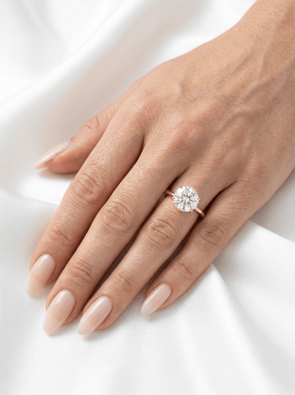 Round Solitaire 6 Claw Setting Diamond Engagement Ring — Guthrie Jewellery