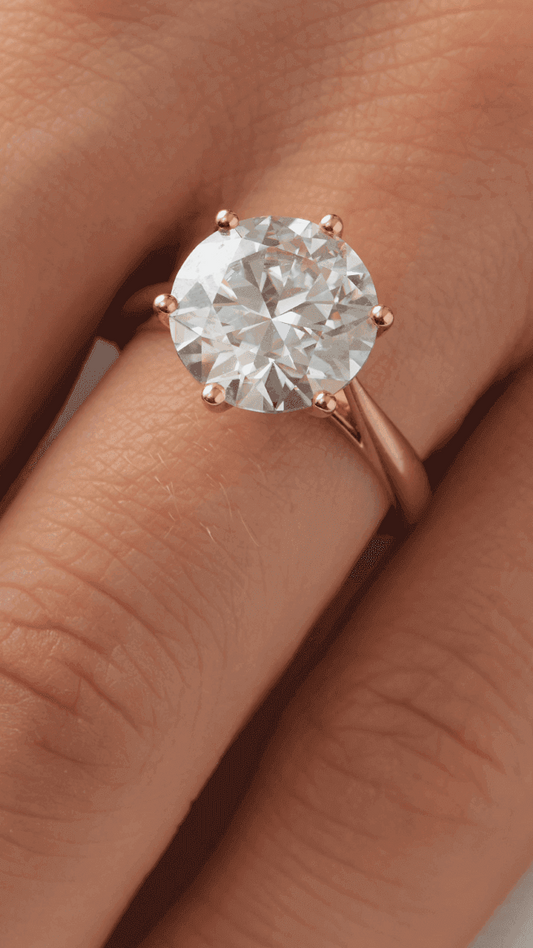 Round Solitaire Diamond Engagement Ring