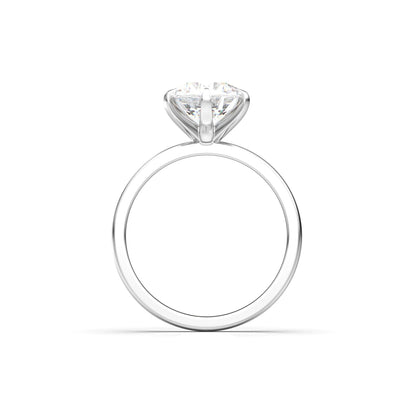 Round Solitaire Moissanite Engagement Ring - Moissanite Engagement Rings