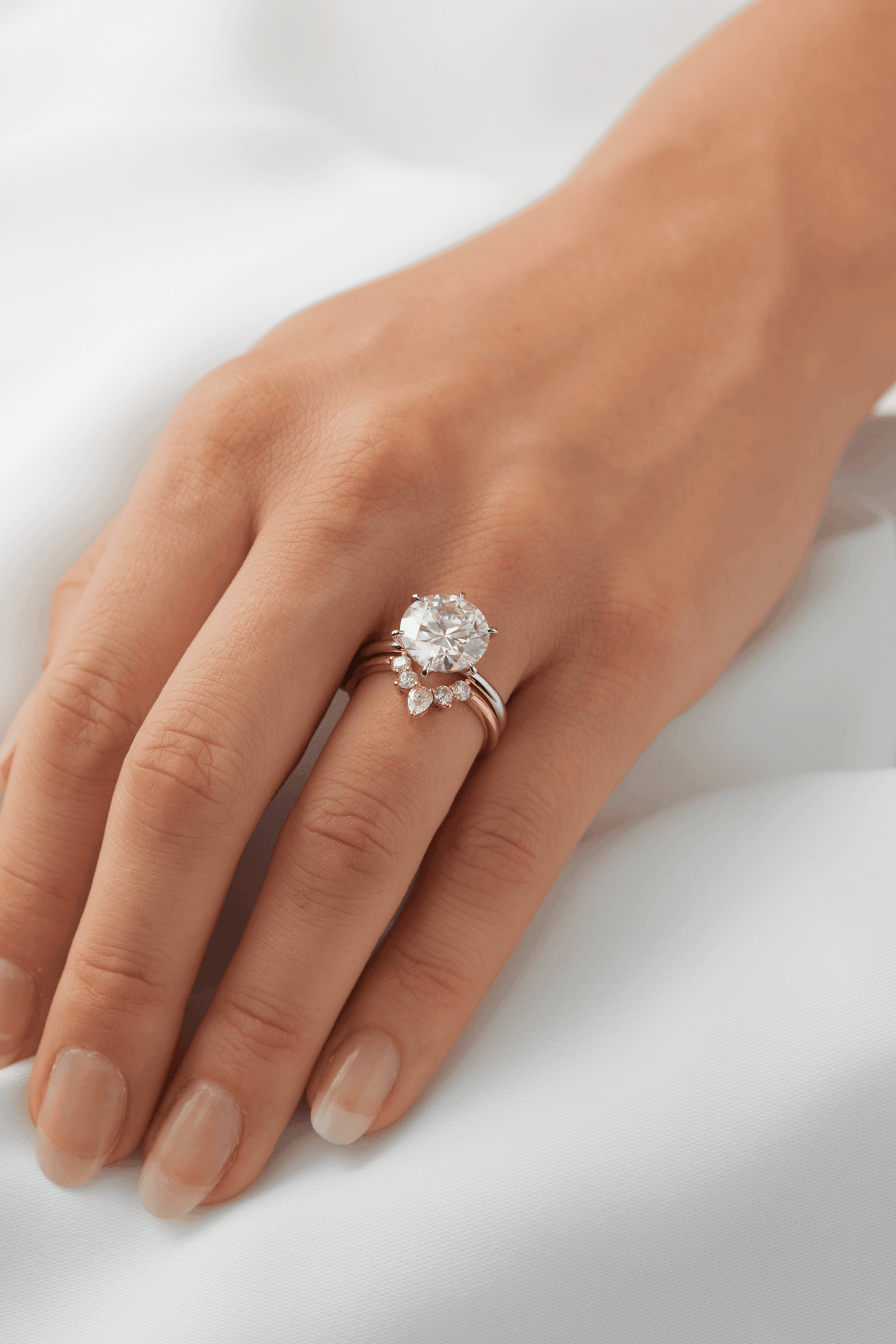 Round Solitaire Moissanite Engagement Ring - Ready To Ship - Moissanite Engagement Rings