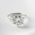 Eve — Round Solitaire Moissanite Engagement Ring - Ready To Ship
