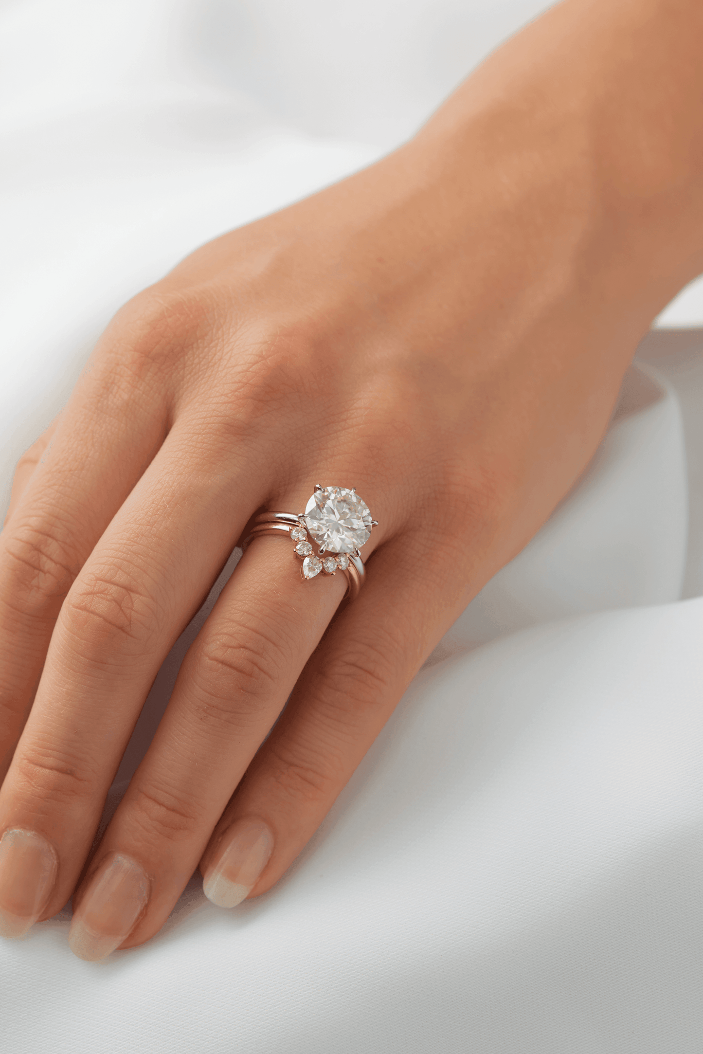 Round Solitaire Moissanite Engagement Ring - Ready To Ship - Moissanite Engagement Rings