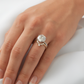 Round Solitaire 6 Claw Setting Moissanite Engagement Ring - Ready To Ship