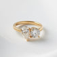 Toi Et Moi Pear & Round Moissanite Engagement Ring - Ready To Ship - Moissanite Engagement Rings
